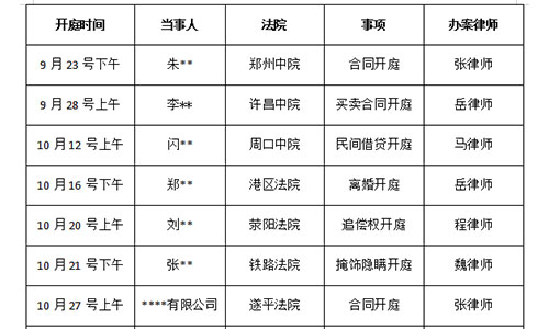 錦盾律所2021年9月23號(hào)-10月27<